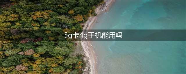 5g卡4g手机能用吗，5g的特点和性能目标(5g卡4g手机能用吗)