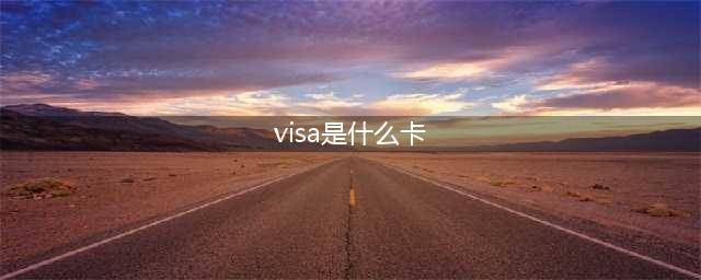 visa卡是什么意思啊(visa是什么卡)