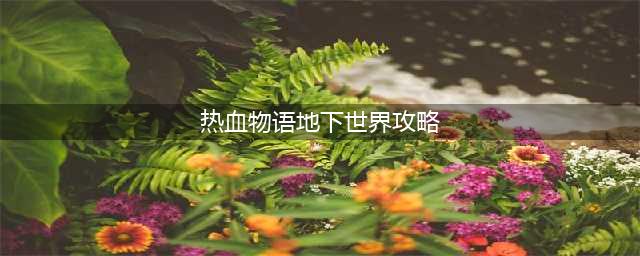 《热血物语地下世界》前期新手快速升级攻略 新手必看(热血物语地下世界攻略)