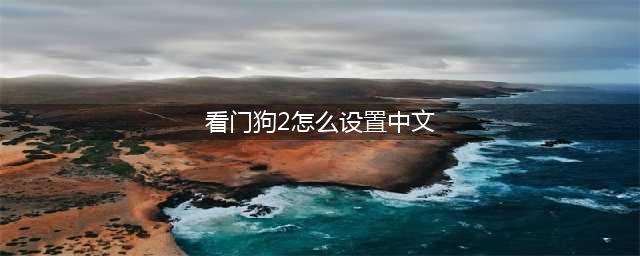 看门狗2如何设置中文