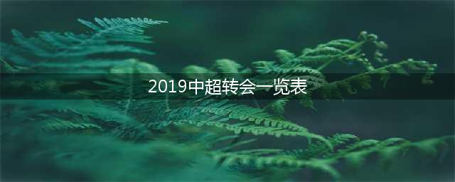 2019中超各俱乐部球员转会一览(2019中超转会一览表)