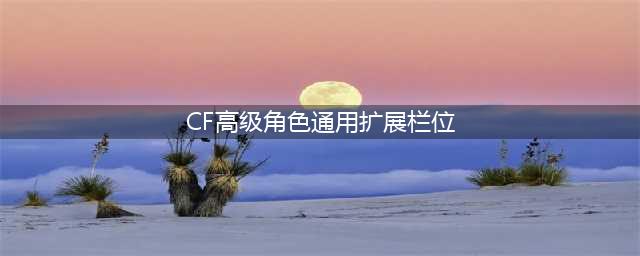 CF高级角色通用扩展栏位在哪里买