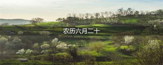 农历六月二十，各地都有哪些传统节日风俗呢？(农历六月二十)