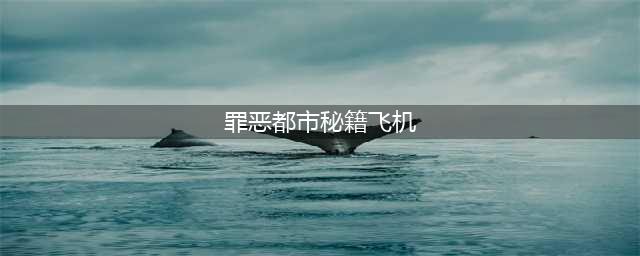 侠盗猎车罪恶都市实用秘籍大揭秘！【正文】(罪恶都市秘籍飞机)