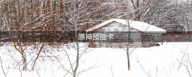 《原神》预抽卡选哪个好 预抽卡活动最好选择推荐(原神预抽卡)
