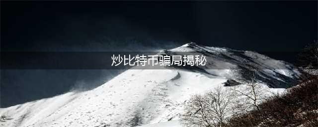 揭秘“比特币骗局”他买10万枚套现135亿，是否真如传说中那样？(炒比特币骗局揭秘)