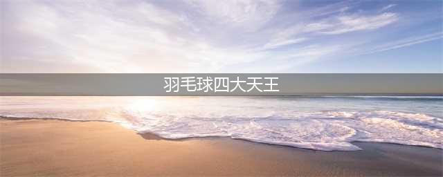 羽毛球四大天王分别是谁？羽毛球四大天王战术分析(羽毛球四大天王)