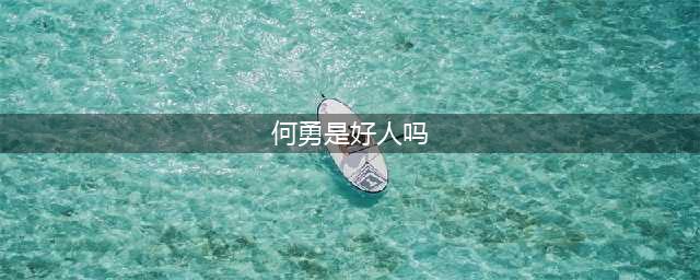 《扫黑风暴》何勇是好人还是坏人？何勇的真实身份是什么？(何勇是好人吗)