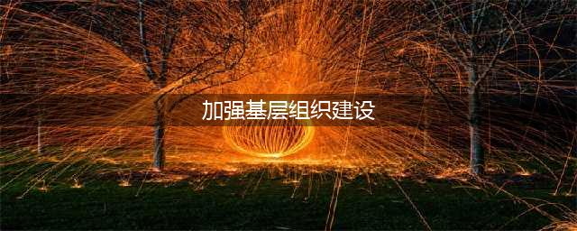 全面加强基层组织建设，夯实基层党建基础(加强基层组织建设)