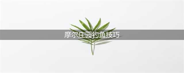 《摩尔庄园》怎么钓鱼 钓鱼操作技巧分享(摩尔庄园钓鱼技巧)