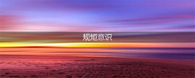 牢固树立规矩意识(规矩意识)