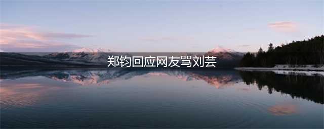 郑钧回应网友骂刘芸：善良是不用怨恨情绪伤害别人(郑钧回应网友骂刘芸)
