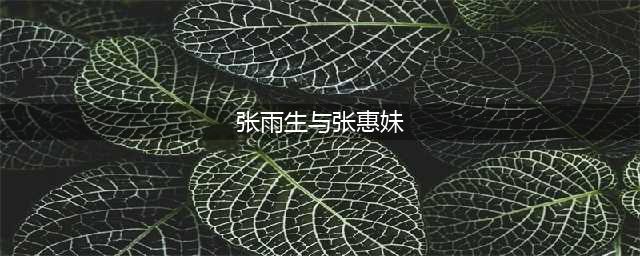 张雨生和张惠妹是什么关系？起底他们之间的缘分(张雨生与张惠妹)