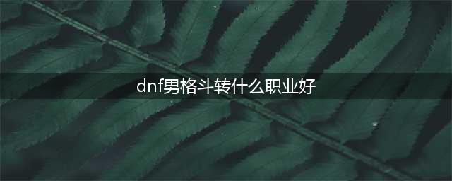 《DNF》男格斗90版本转什么职业好转职推荐(dnf男格斗转什么职业好)