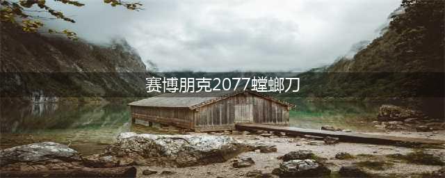 赛博朋克2077螳螂刀怎么获得 螳螂刀获取位置攻略