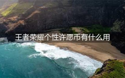《王者荣耀》个性许愿币有什么用 个性许愿币作用介绍