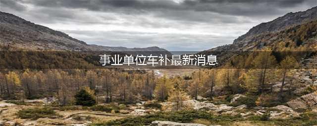 事业编“车补”来了？已有省份陆续发放补贴！(事业单位车补最新消息)