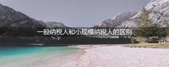 一般纳税人和小规模纳税人的区别(一般纳税人和小规模纳税人的认定标准是什么)(一般纳税人和小规模纳税人的区别)