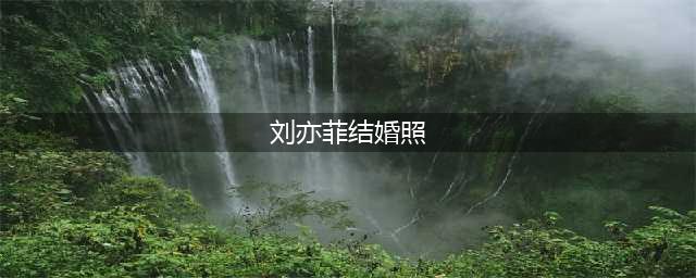传刘亦菲秘密结婚！婚纱照疑曝光，新郎不是胡歌，网友：骗鬼呢(刘亦菲结婚照)