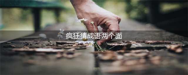 《疯狂猜成语》面面两个面字的成语是什么答案介绍(疯狂猜成语两个面)