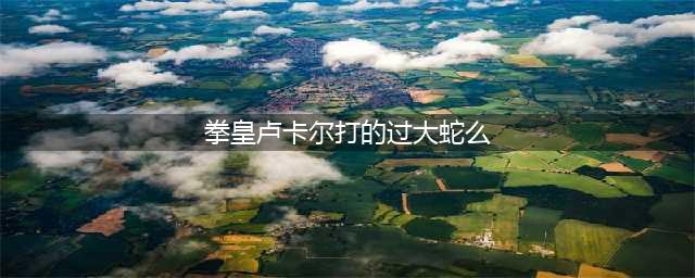 拳皇系列卢卡尔和大蛇，谁才是boss中的王者？(拳皇卢卡尔打的过大蛇么)
