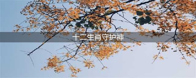 十二生肖的八大守护神(十二生肖守护神)