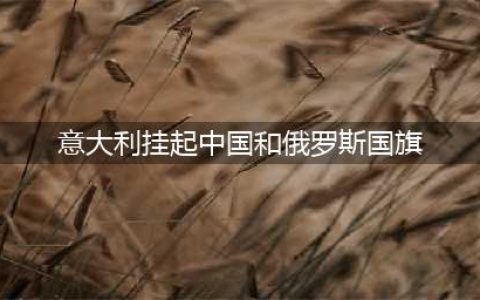 意大利挂起中国和俄罗斯国旗(意大利挂起中国和俄罗斯国旗)