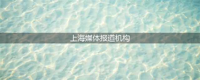 上海媒体邀请名单媒体服务机构 ，上海地区媒体有哪些(上海媒体报道机构)