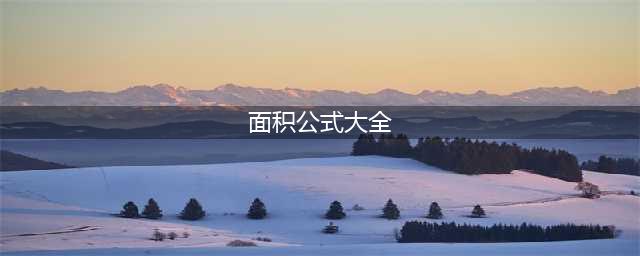 小学数学公式大全（完整版）(面积公式大全)