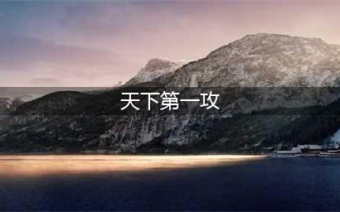 《大战国》天下第一打法技巧介绍 手游天下第一图文教程(天下第一攻)