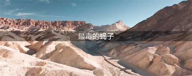 地球上最毒的蝎子，人称“中东杀人狂魔”，被它蛰蛰一下致命(最毒的蝎子)
