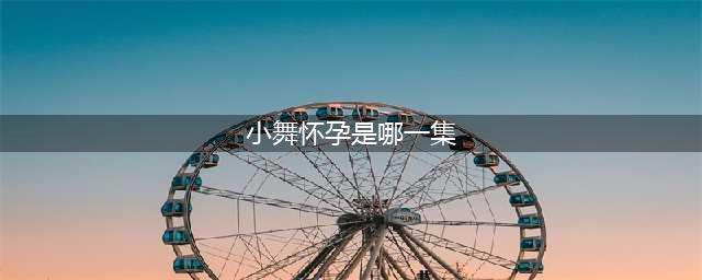 小舞怀孕是哪一集？小舞怀孕情绪不好，唐三反应很浪漫(小舞怀孕是哪一集)