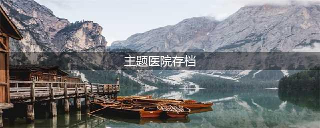 《主题医院》怎么存档 存档攻略详解(主题医院存档)