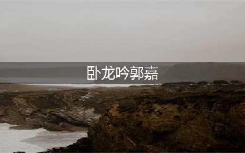 卧龙吟2郭嘉强度分析