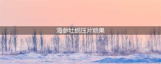 海参牡蛎肽压片糖果作用(海参牡蛎压片糖果)