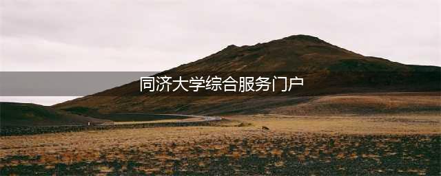 同济大学综合服务门户上线啦！(同济大学综合服务门户)