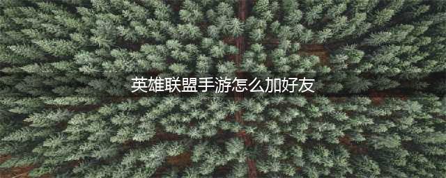 《英雄联盟手游》怎么加好友 加好友方法介绍
