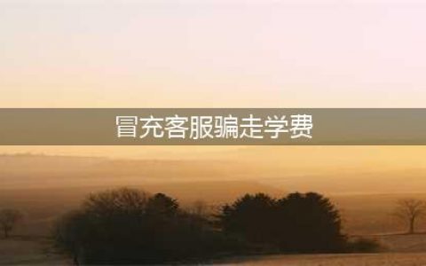 冒充客服骗走学生省吃俭用攒下的学费(冒充客服骗走学费)