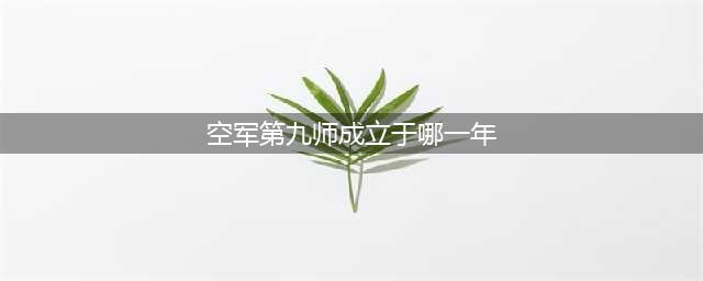 神秘飞鹰——志愿军空军第9师(空军第九师成立于哪一年)