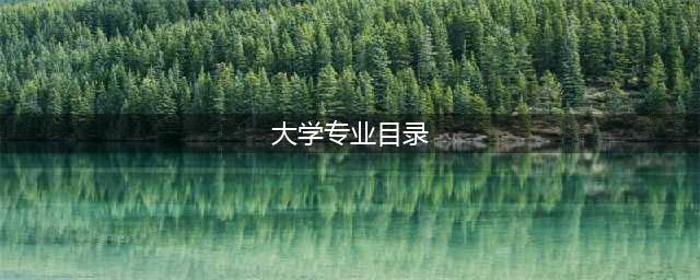 更新！2023大学本科792个专业目录大全，附就业方向(大学专业目录)