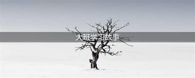 大班组学习故事分享(大班学习故事)