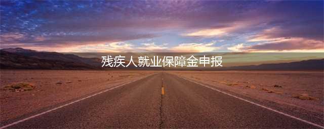 残疾人就业保障金如何申报？赶紧收藏！(残疾人就业保障金申报)