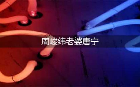 是什么神仙小姐姐让周峻纬18岁公开恋爱，20岁订婚，22岁结婚！(周峻纬老婆唐宁)