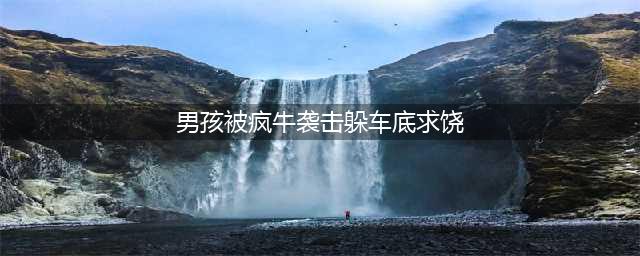 福建一男孩被疯牛袭击撞飞！躲进车底求饶：“对不起，牛大哥”(男孩被疯牛袭击躲车底求饶)