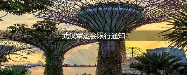 最新消息：武汉军运会限行通知(武汉军运会限行通知)