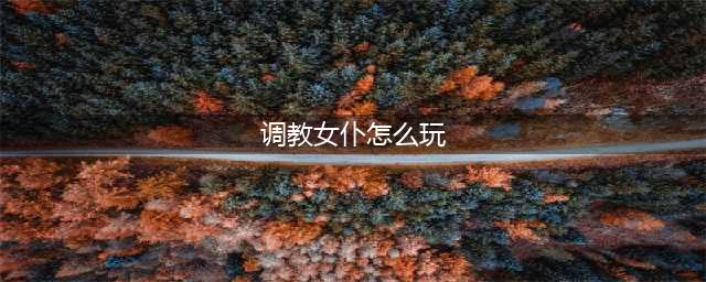 主人雅蠛蝶 X战娘最美女仆调教攻略(调教女仆怎么玩)