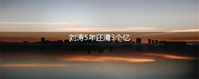 刘涛5年还清3个亿,原来是靠这位贵人鼎力相助(刘涛5年还清3个亿)