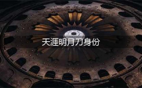 《天涯明月刀》手游身份攻略 身份选择介绍(天涯明月刀身份)