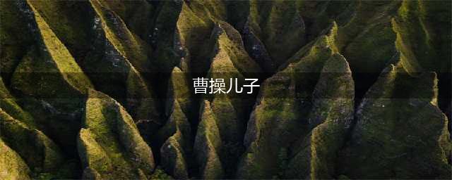 曹操的儿子有哪些？曹操一共有25个亲生儿子(曹操儿子)