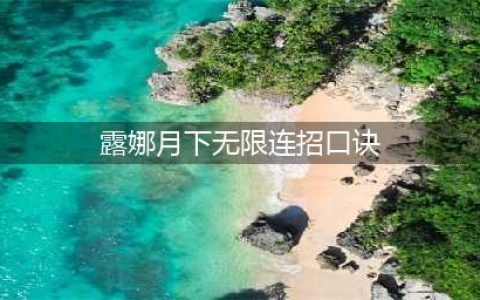 《王者荣耀》露娜月下无限连招口诀有哪些